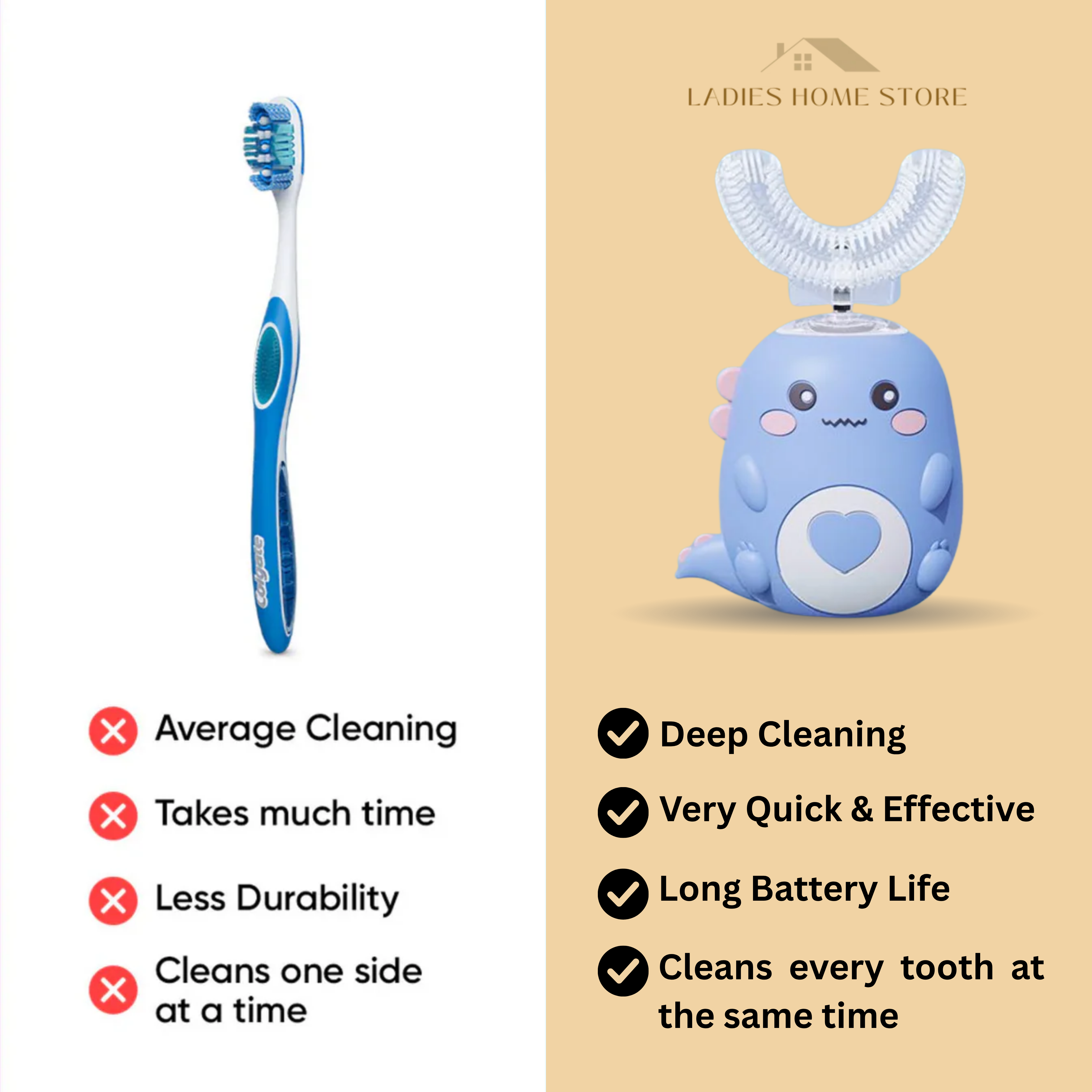 BalaKidz Automatic U-Shape Toothbrush