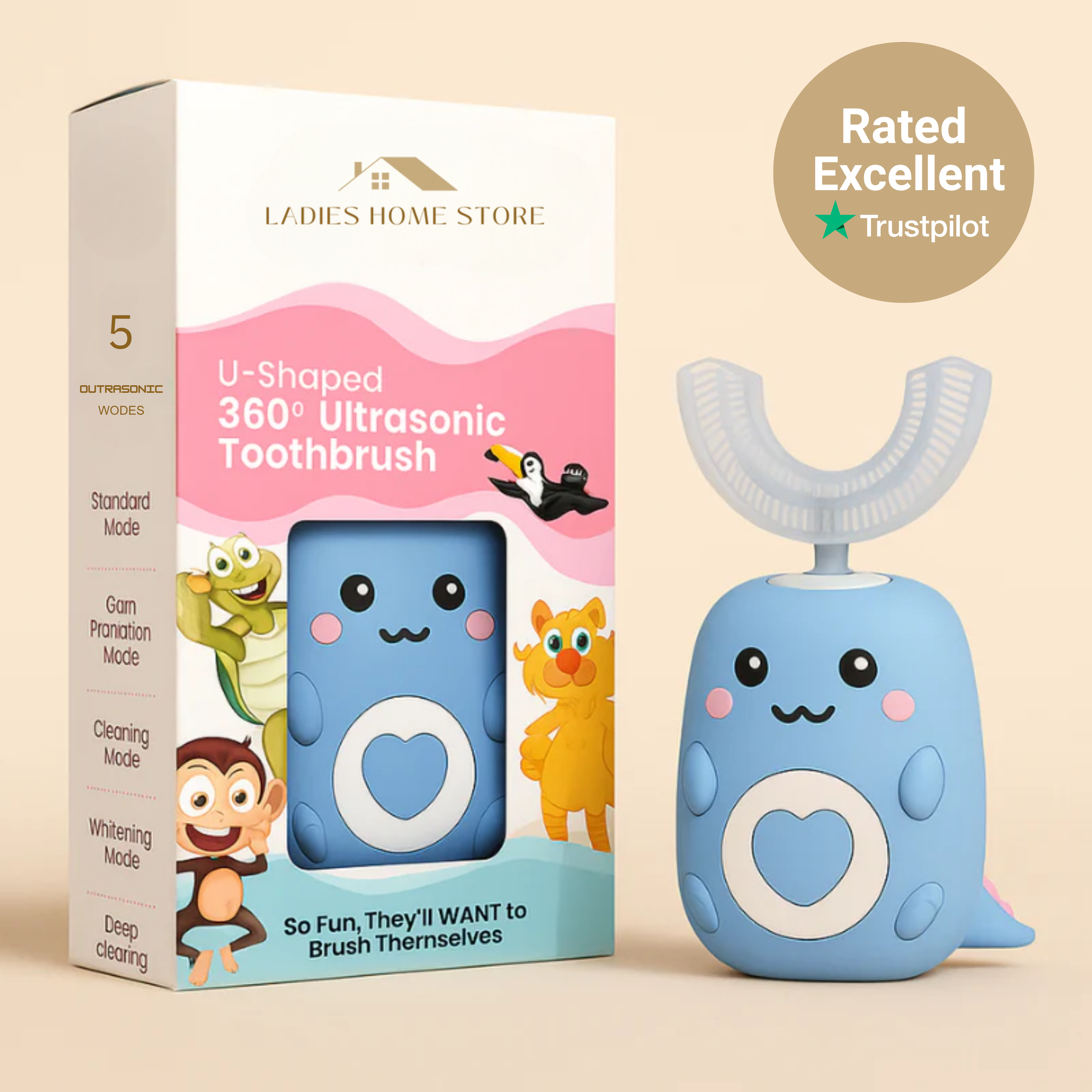 BalaKidz Automatic U-Shape Toothbrush