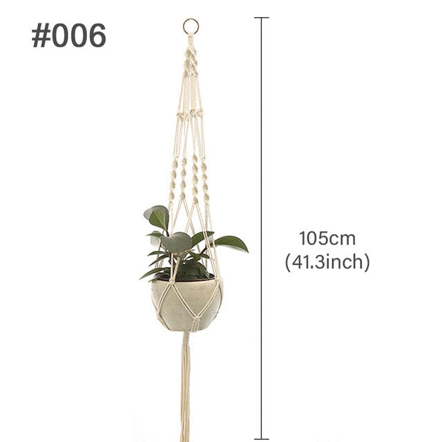 Lovely Macrame Plant Basket for Indoor & Outdoor Plants