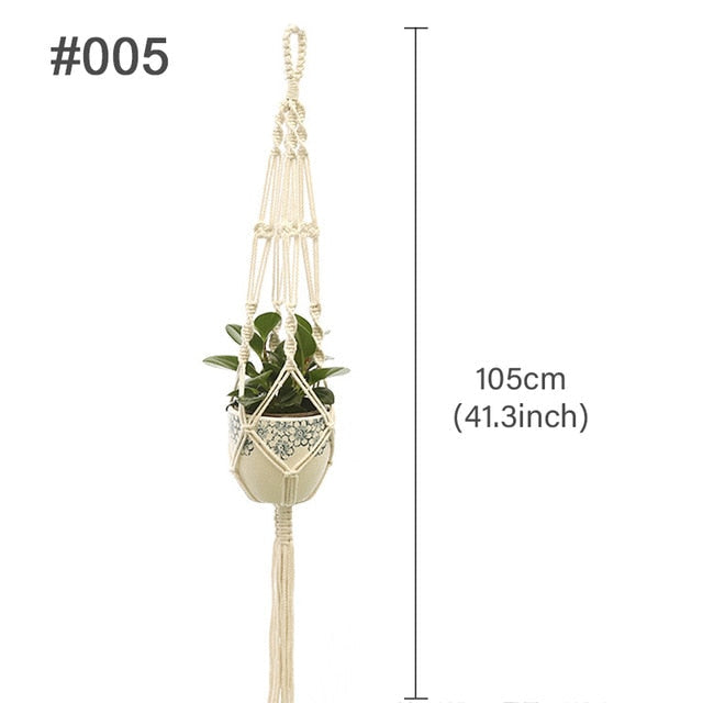 Lovely Macrame Plant Basket for Indoor & Outdoor Plants