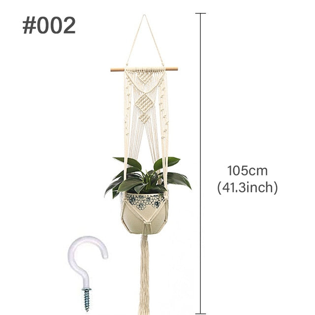 Lovely Macrame Plant Basket for Indoor & Outdoor Plants