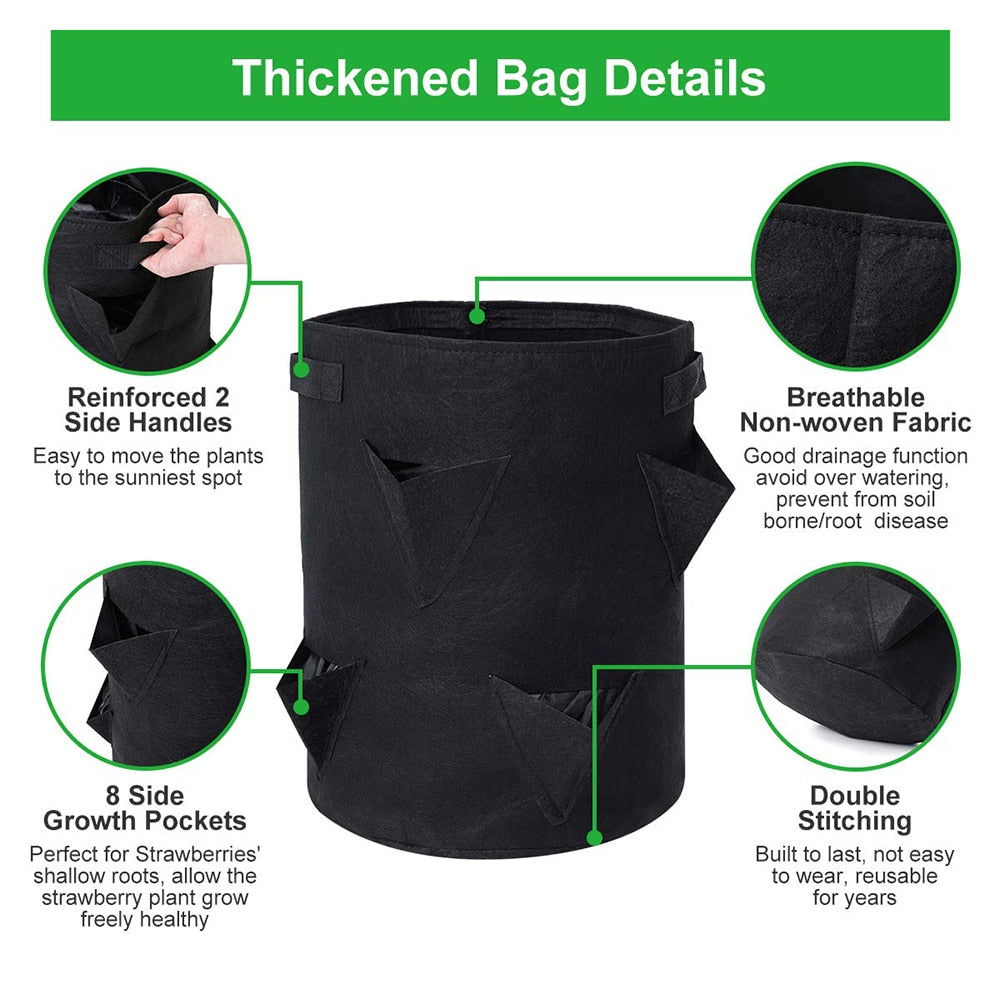 Easy-Fill Reusable Grow Bags