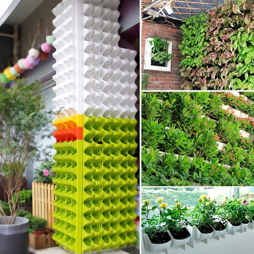 Stackable Wall Planters for Lush Indoor Greenery