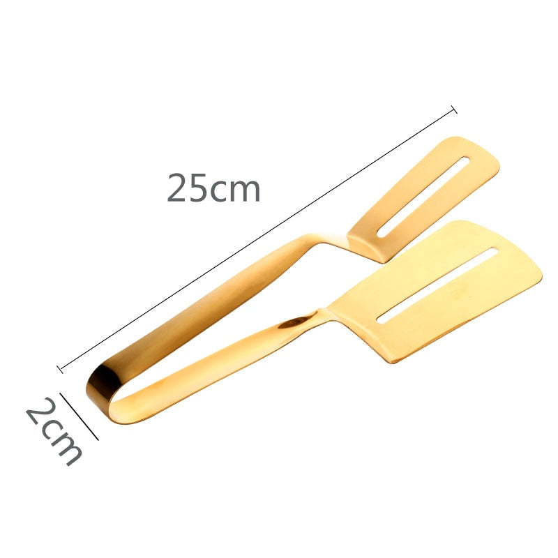 Gold Bread Clip Grill Accessory Kitchen Tongs