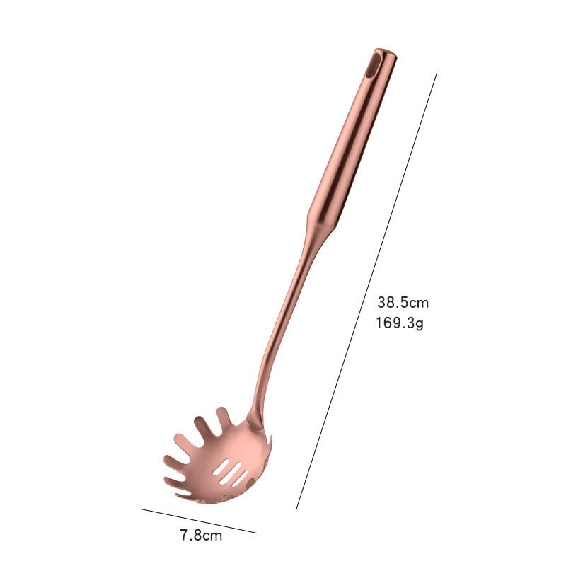 Stainless Steel Rose Gold Kitchen Utensils