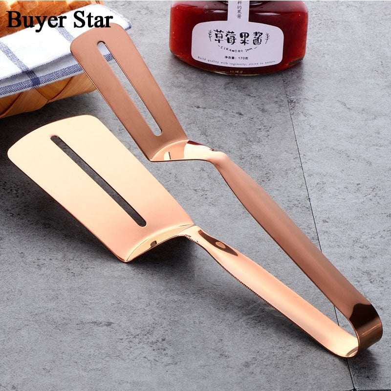 Gold Bread Clip Grill Accessory Kitchen Tongs