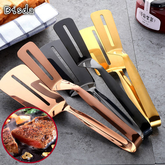 Gold Bread Clip Grill Accessory Kitchen Tongs