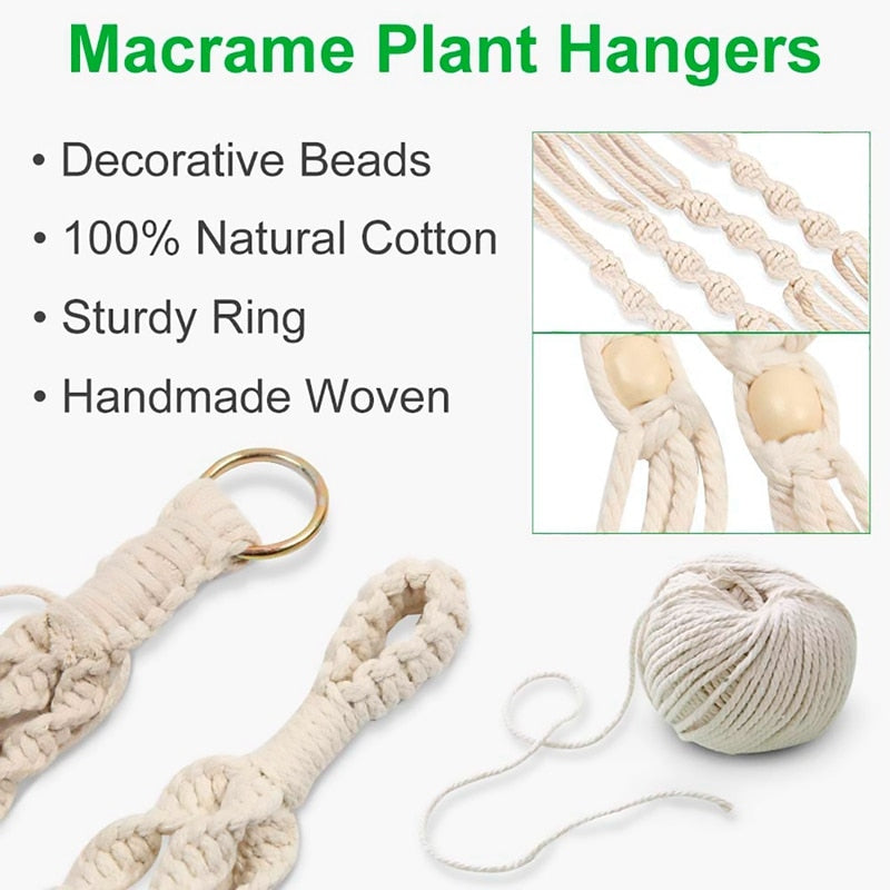 Lovely Macrame Plant Basket for Indoor & Outdoor Plants