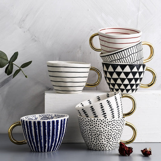 Hand-Painted Coffee Mugs