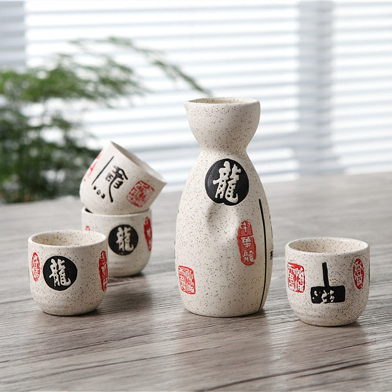 Vintage Ceramic Sake Set / Shot Glass