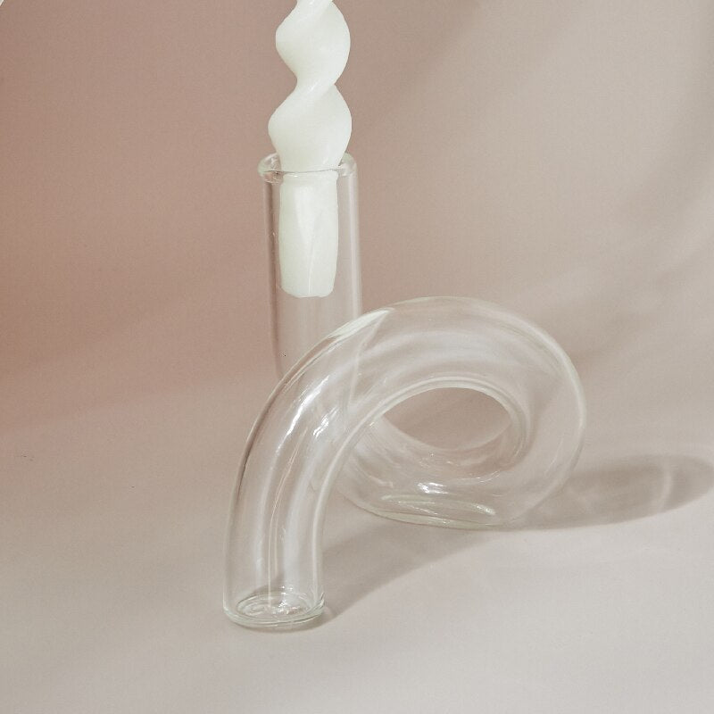 Glass Vases Clear Flower Vase Candle Holders