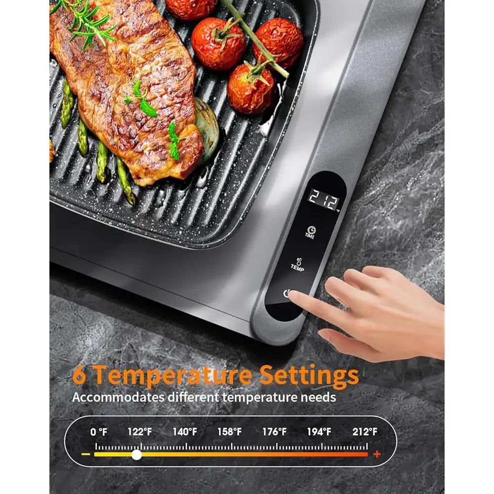 Graphene Warming Tray – 6 Temp Settings | Fast Heat Food Warmer